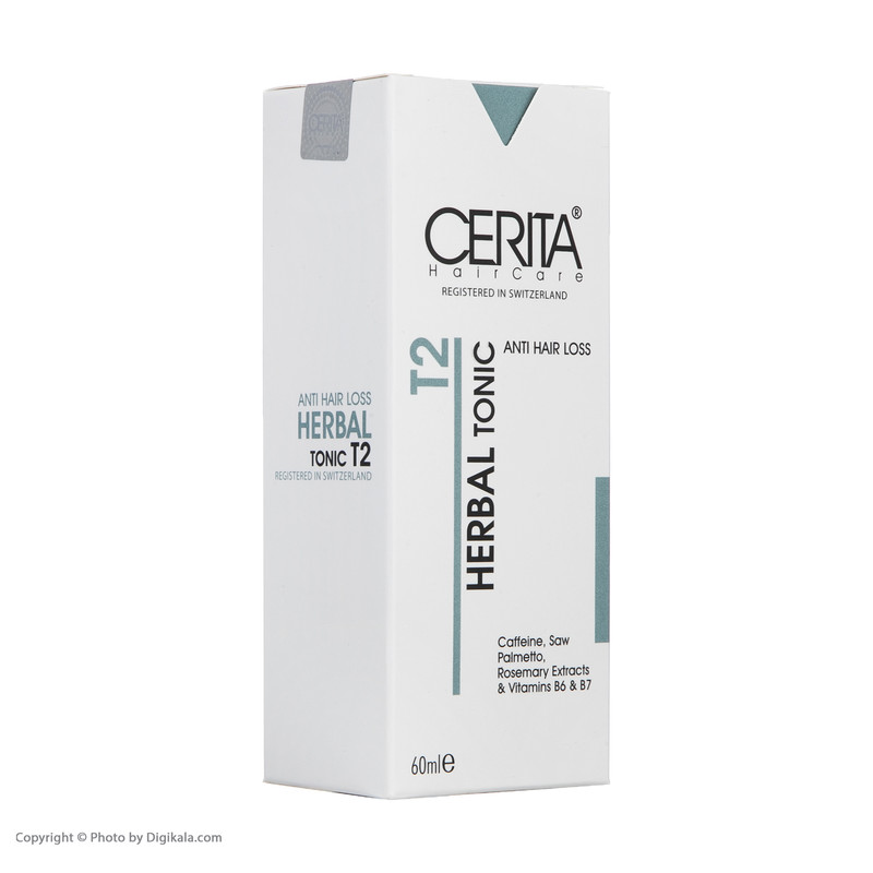 تونیک ضد ریزش و تقویت کننده مو سریتا مدل T2 حجم 60 میلی لیتر