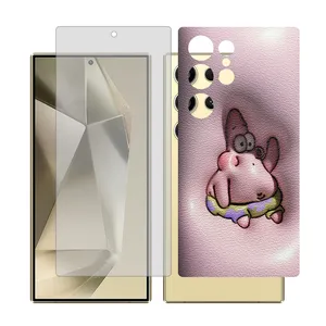 Glass Together model transparent screen protector for Samsung Galaxy S24 Ultra mobile phone with back cover sticker