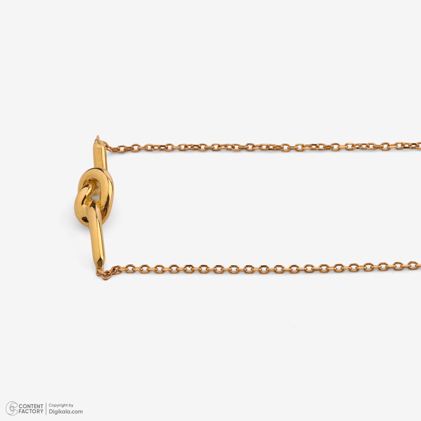 گردنبند طلا 18 عیار زنانه با طرح حلقه‌ای (فلامینگو) روبی آرت گالری مدل 238035 -  - 8