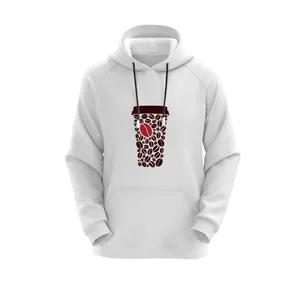 هودی زنانه مدل قهوه کد E14 رنگ سفید