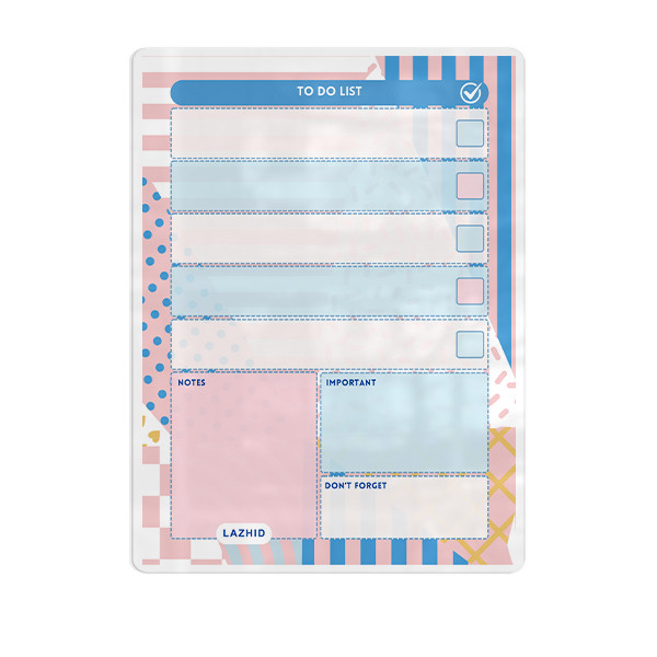تخته وایت برد لاژید مدل پلنر کد TO-DO-LIST سایز 20*30 سانتی متر