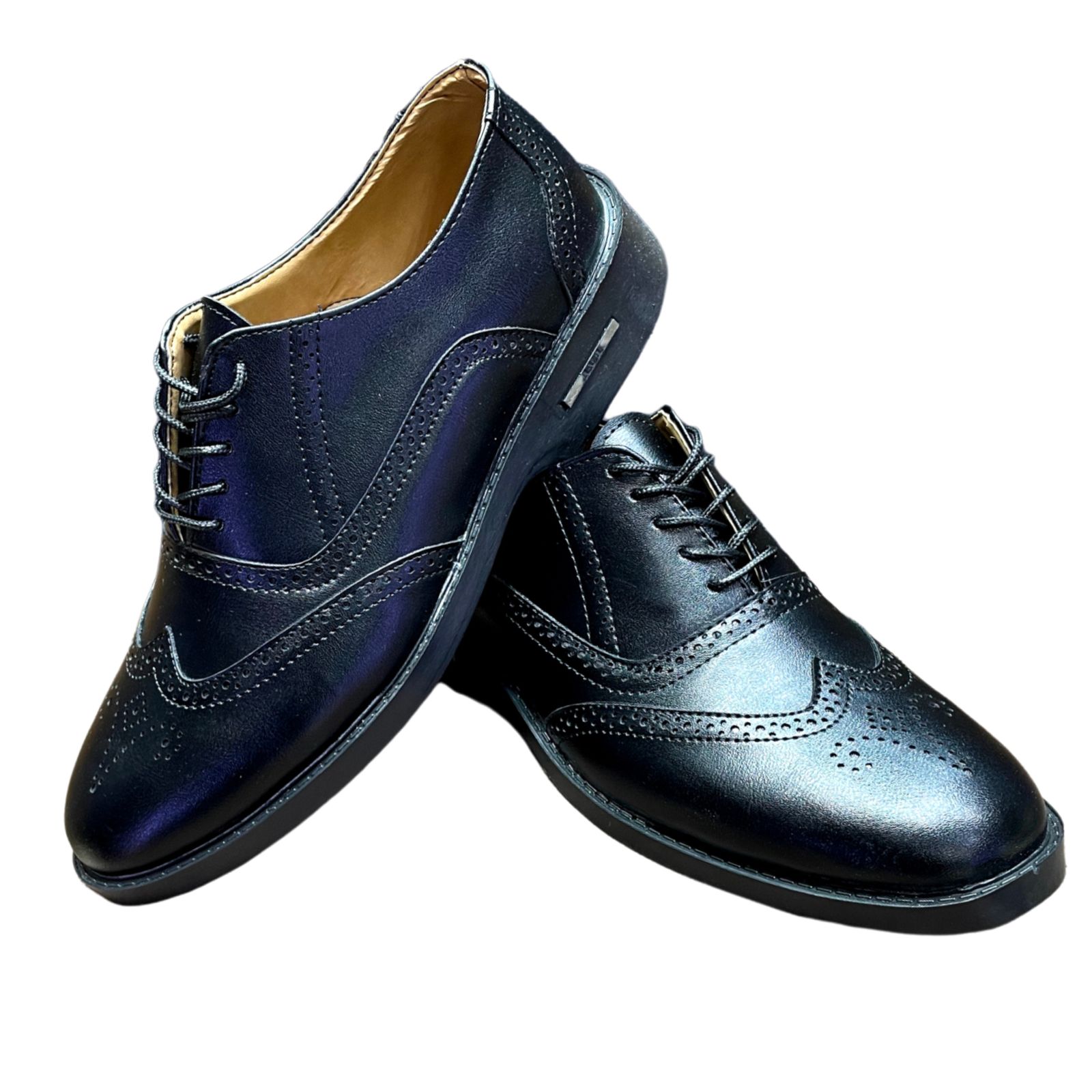 کفش مردانه مدل چرمی مجلسی بندی طبی رنگ مشکی  -  - 2