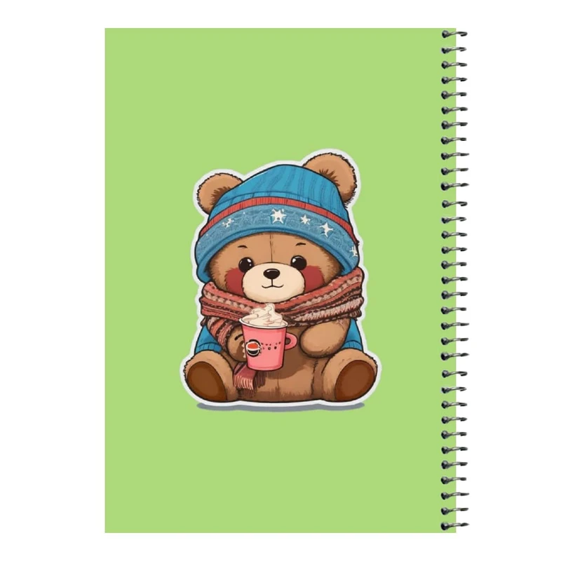 دفتر مشق 80 برگ اس جی مدل خرس زمستونی   