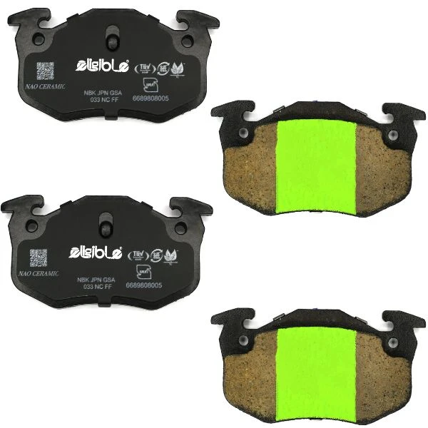 لنت ترمز عقب خودرو الیجیبل مدل PA05 دو جفت مناسب برای پژو 206 تیپ 5 و 6