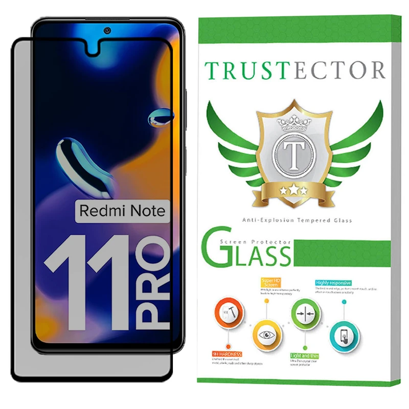 محافظ صفحه نمایش حریم شخصی تراستکتور مدل PFTA مناسب برای گوشی موبایل شیائومی Redmi Note 11 Pro 4G