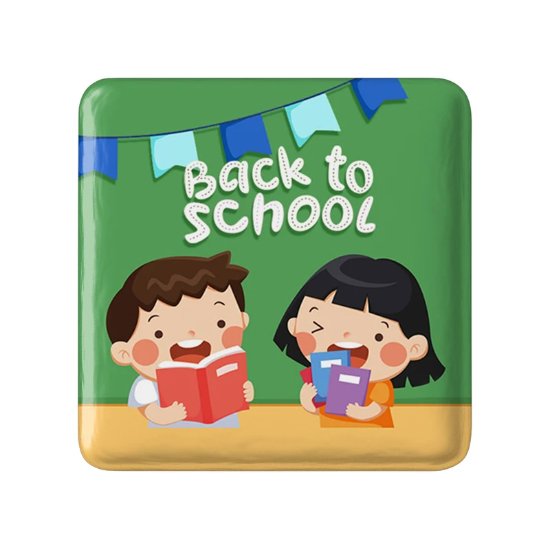 پیکسل خندالو طرح بازگشت به مدرسه مدل مربعی کد 30035