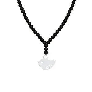 گردنبند نقره زنانه هایکا مدل پرنده کد ha 1-25