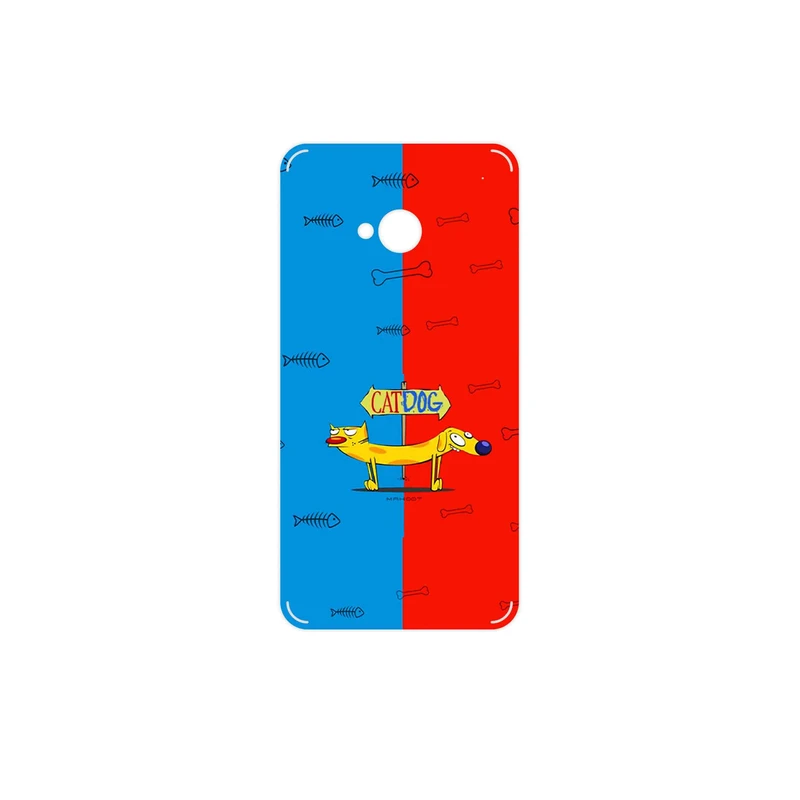 برچسب پوششی ماهوت مدل CatDog مناسب برای گوشی موبایل اچ تی سی One