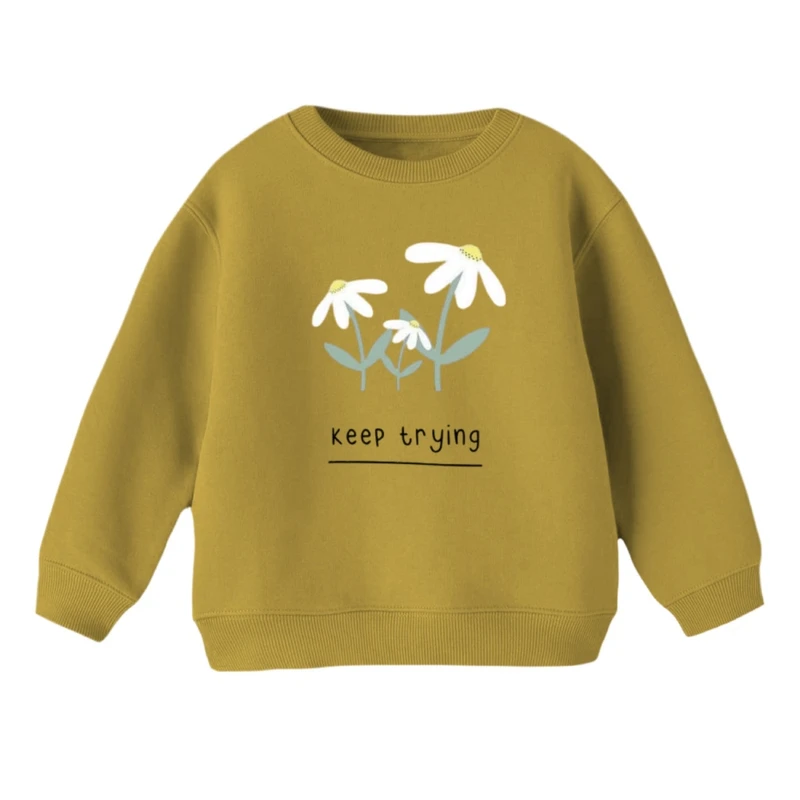 سویشرت بچگانه مدل گل بابونه کد 2 