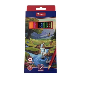 مدادرنگی۱۲رنگ تیزوپلاس طرح روخانه 00800