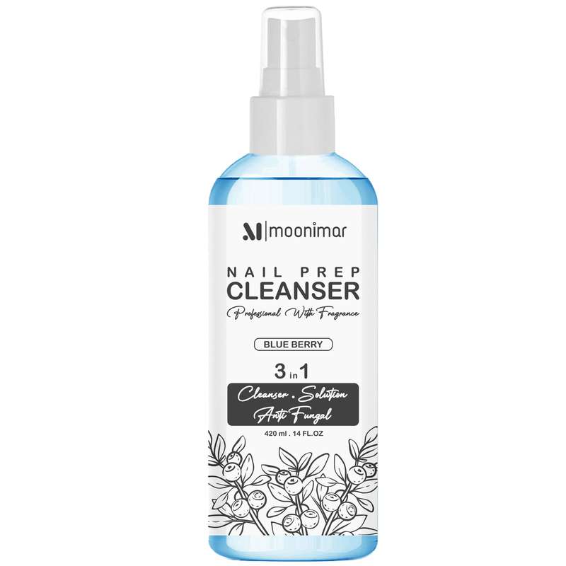 کلینزر کاشت ناخن مونیمار مدل Blue Berry حجم 420 میلی لیتر کلینزر کاشت ناخن مونیمار مدل Blue Berry حجم 420 میلی لیتر