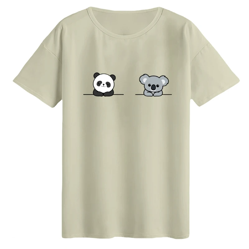 تی‌شرت لانگ آستین کوتاه زنانه مدل پانداوکوالا