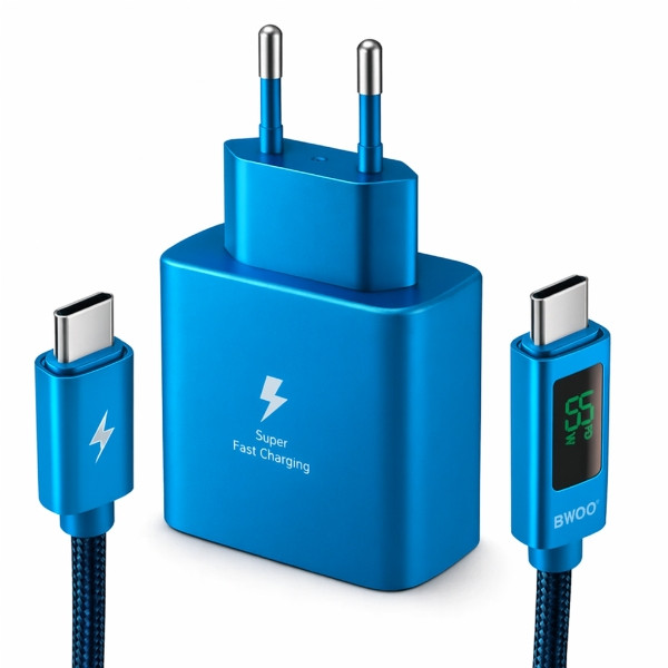 شارژر دیواری 45 وات بوو مدل S24 به همراه کابل USB-C 