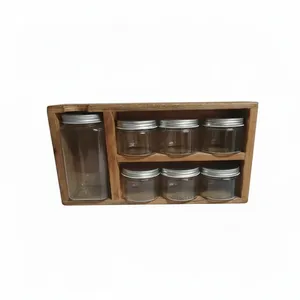 ست جا ادویه 7 پارچه مدل کابینتی به همراه استند