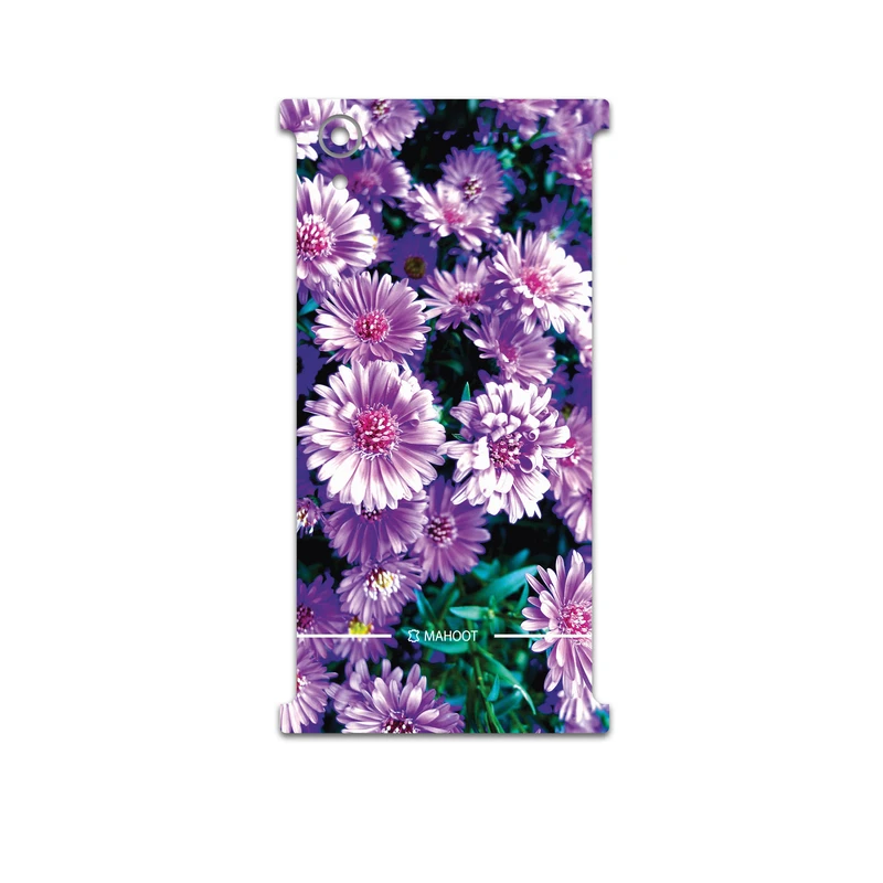 برچسب پوششی ماهوت مدل Purple-Flower مناسب برای گوشی موبایل سونی Xperia XA1 Plus