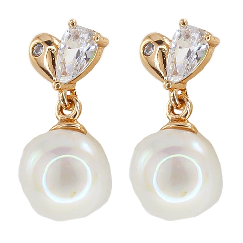 گوشواره آویز زنانه ژوپینگ مدل مرواریدی کد AAC1246