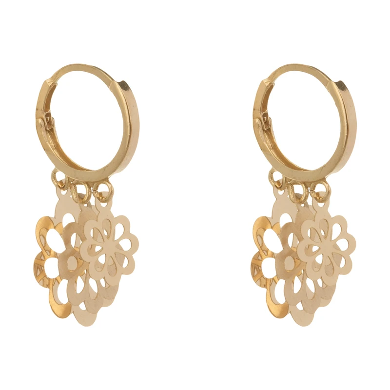 گوشواره طلا 18 عیار زنانه گالری یارطلا کد AG27-2