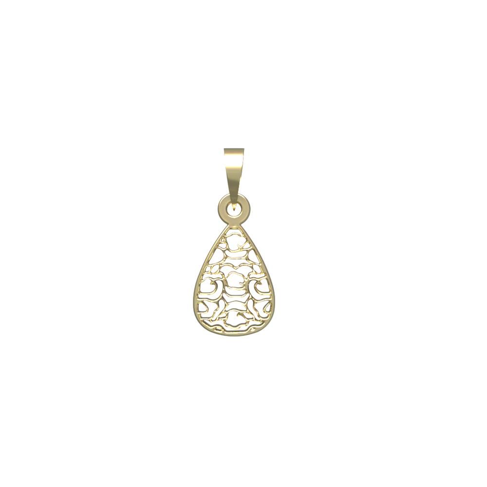 آویز گردنبند طلا 18 عیار زنانه مدوپد مدل هندسی کد PA1-13906 -  - 2