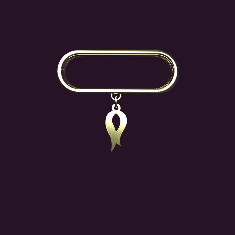 آویز ساعت طلا 18 عیار زنانه مدوپد مدل هندسی کد SB1-1211