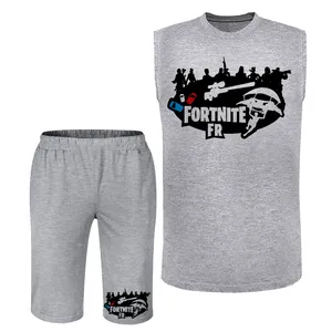 ست تاپ و شلوارک مردانه مدل فورتی نایت کد N701