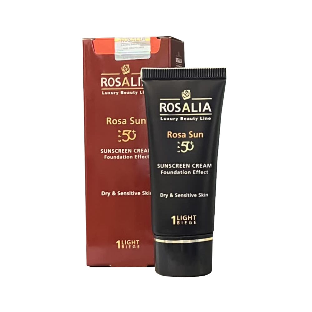 کرم ضد آفتاب رنگی رزالیا SPF50 مدل D-S Skin_LB مناسب پوست های خشک و حساس حجم 40 میلی لیتر -  - 3
