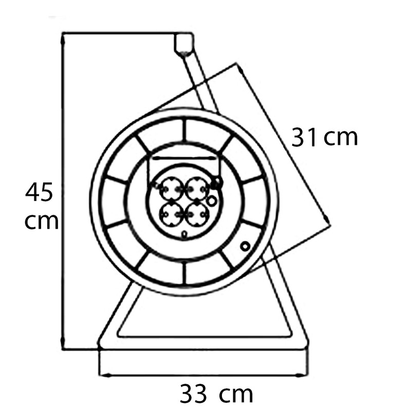 قرقره کابل جمع کن کد B240 قرقره کابل جمع کن کد B240