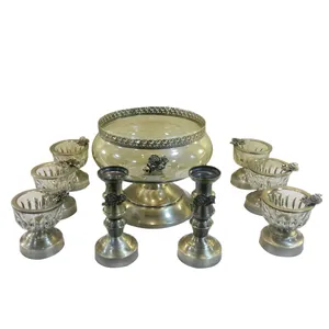 مجموعه ظروف 9 پارچه هفت سین طرح زرین