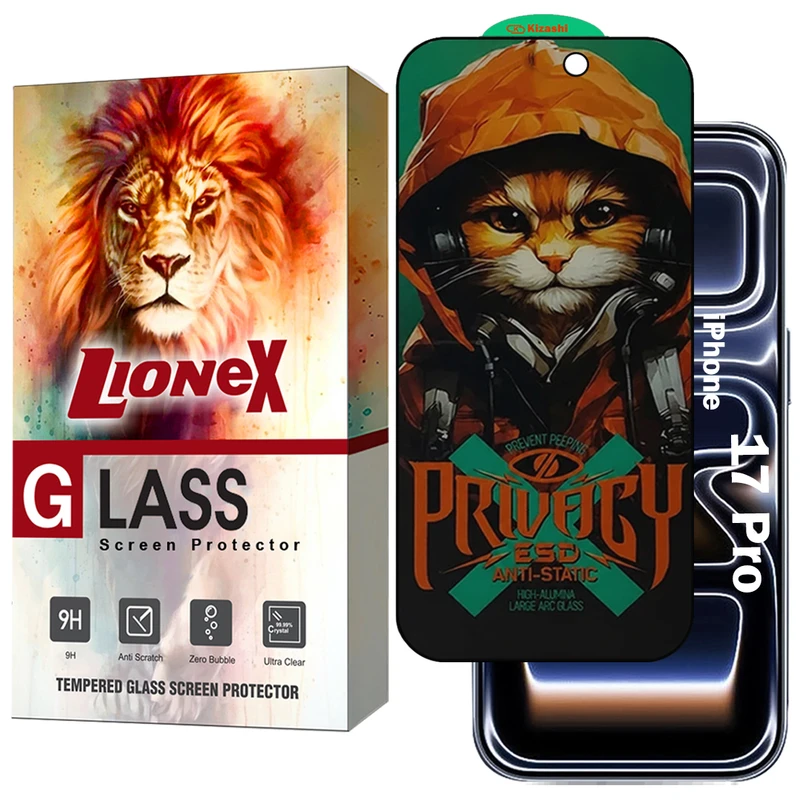 محافظ صفحه نمایش لایونکس مدل CATPRVL مناسب برای گوشی موبایل اپل iPhone 17 Pro