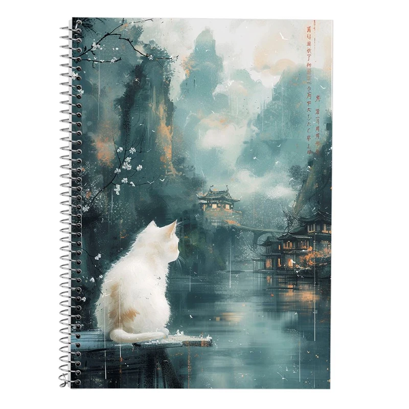 دفتر لغت 50 برگ مدوپد طرح سگ و گربه کد DF17369