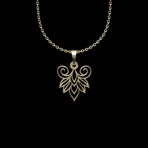 گردنبند طلا 18 عیار زنانه مدوپد مدل هندسی کد II2-1-1262