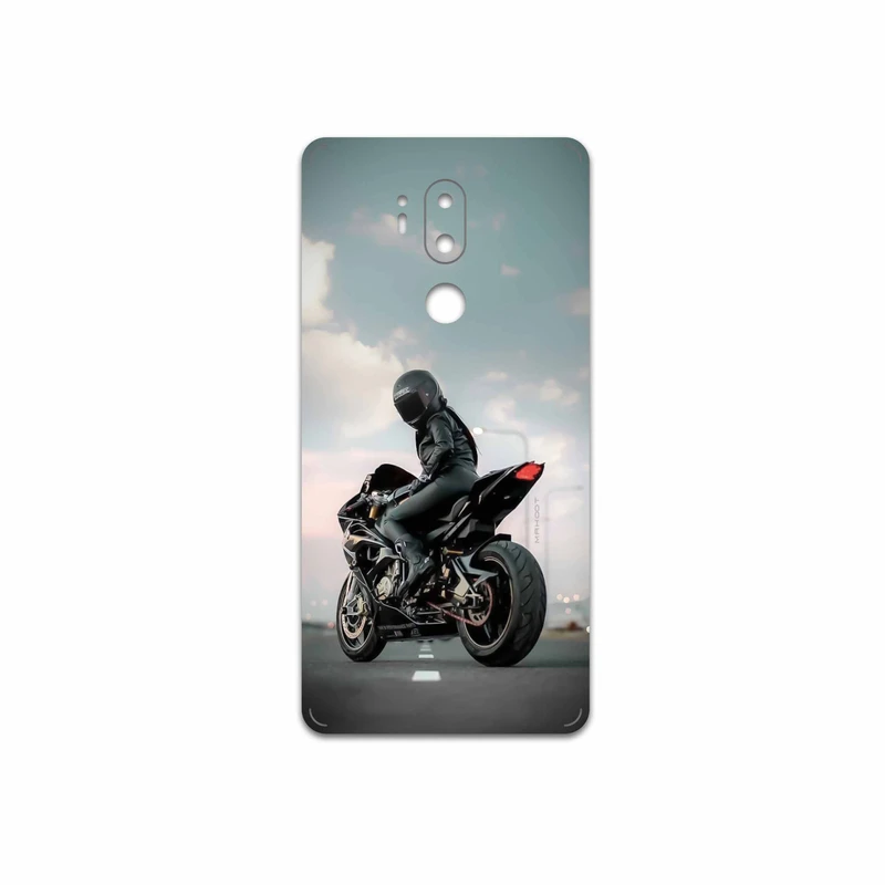 برچسب پوششی ماهوت مدل Motorcycling مناسب برای گوشی موبایل ال جی G7 PLUS THINQ