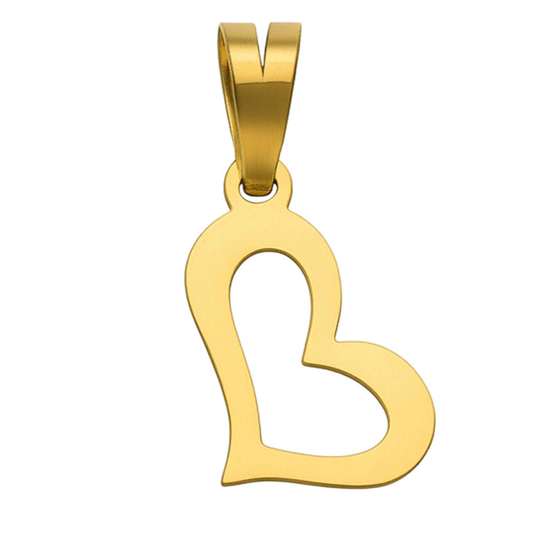 آویز گردنبند طلا 18 عیار زنانه گالری صادقی طرح قلب