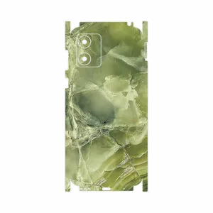 MAHOOT Green_Crystal_Marble-FullSkin Cover Sticker for Motorola Moto E13