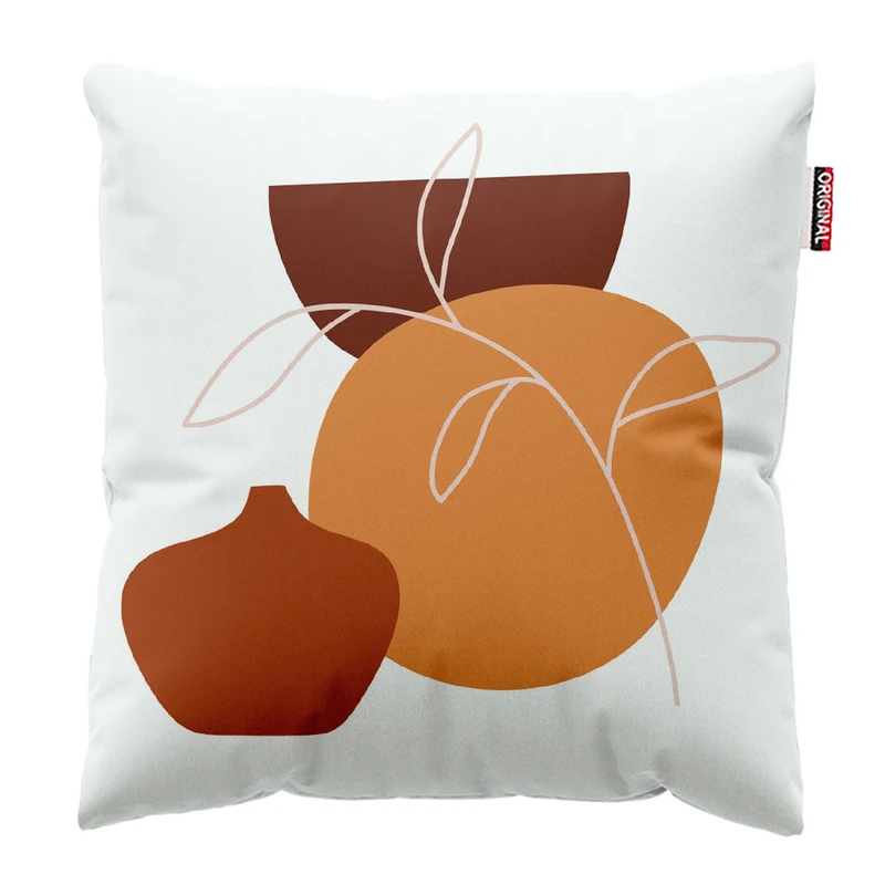 کوسن پاد آفرین مدل بوهو طرح مینیمال کد PK403110 سایز 40*40 سانتی متر