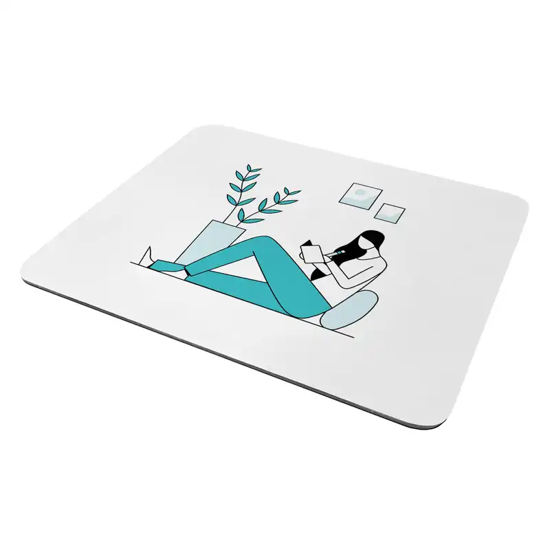 ماوس پد طرح مینیمال دختر مدل W236