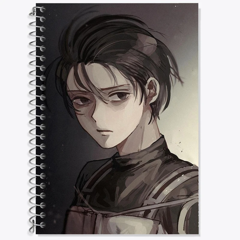 دفتر لغت 50 برگ خندالو مدل میکاسا انیمه اتک آن تایتان Attack on Titan کد 18605