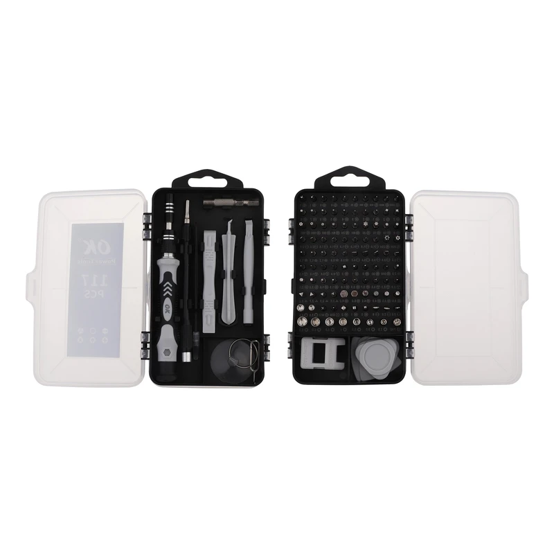 آچار بکس و سری پیچ گوشتی اوکی مدل 001 مجموعه 117 عددی	