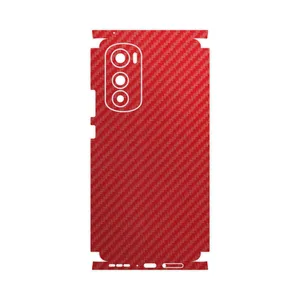 MAHOOT Red-Fiber-FullSkin Cover Sticker for Motorola Edge 30