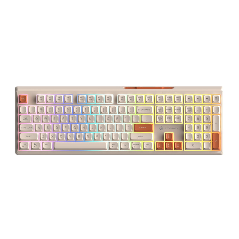 کیبورد بی سیم لاجی کی مدل K330CW، سوییچ ممبران، Full-Size، نورپردازی RGB