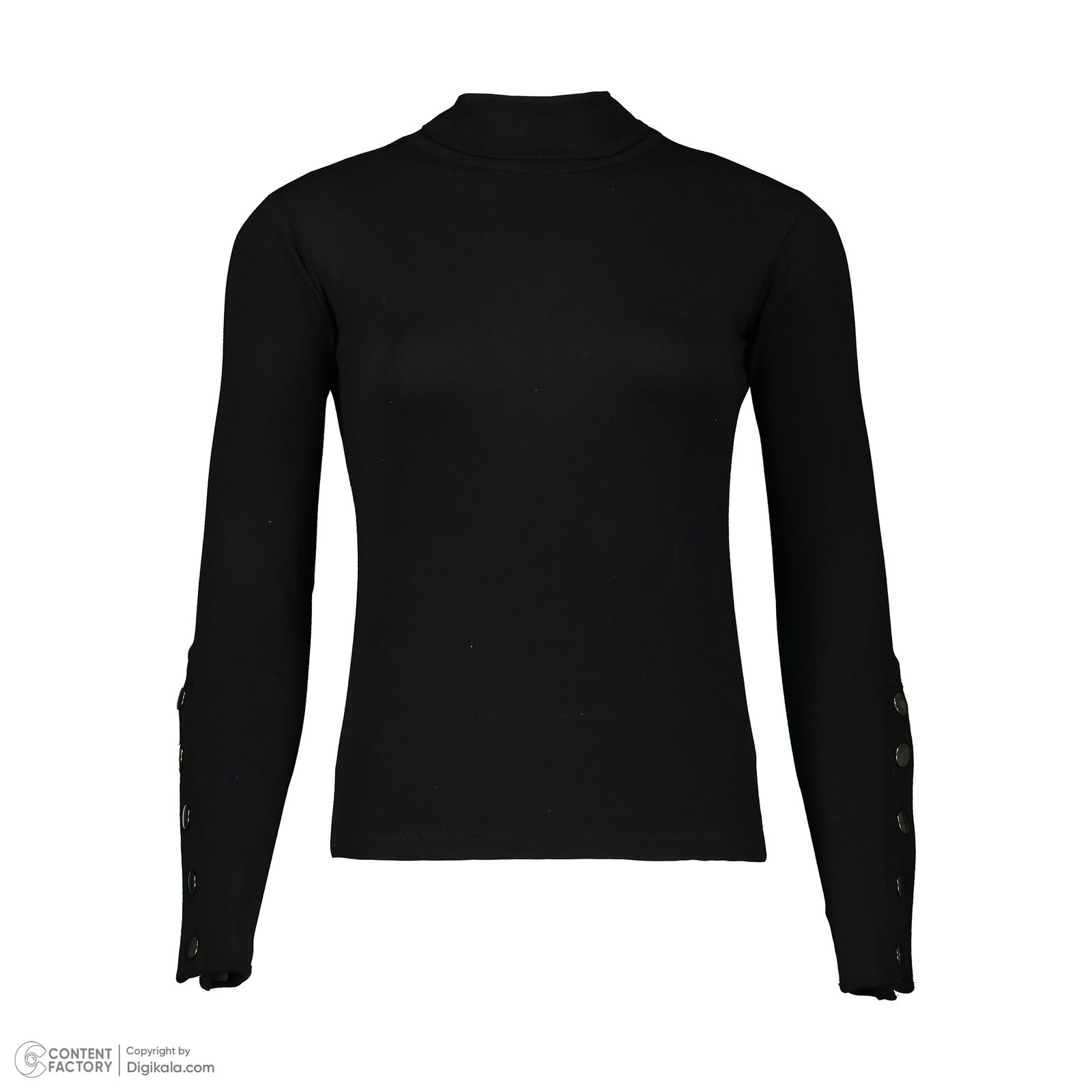 تی شرت یقه اسکی زنانه زانتوس مدل 14456-99 رنگ مشکی -  - 2