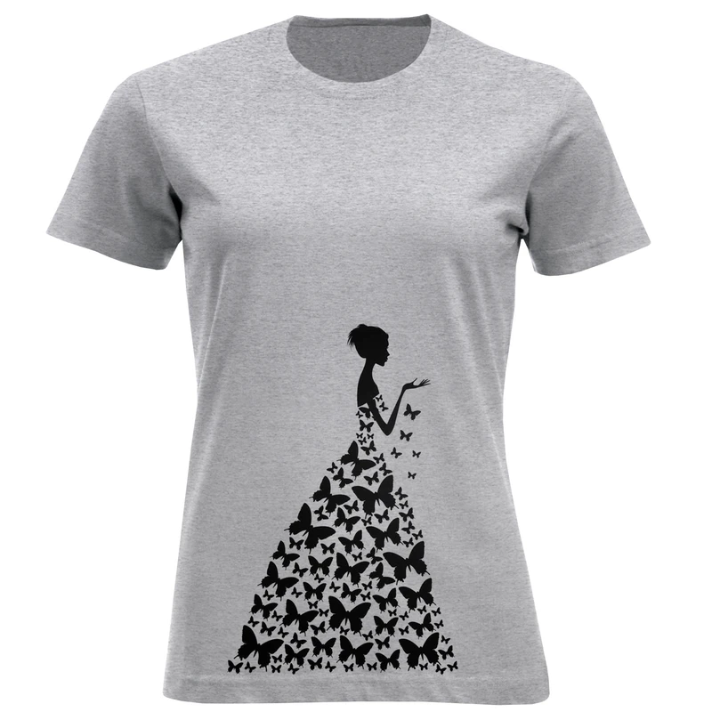 تی شرت آستین کوتاه زنانه مدل فرشته دامن پروانه ای 351