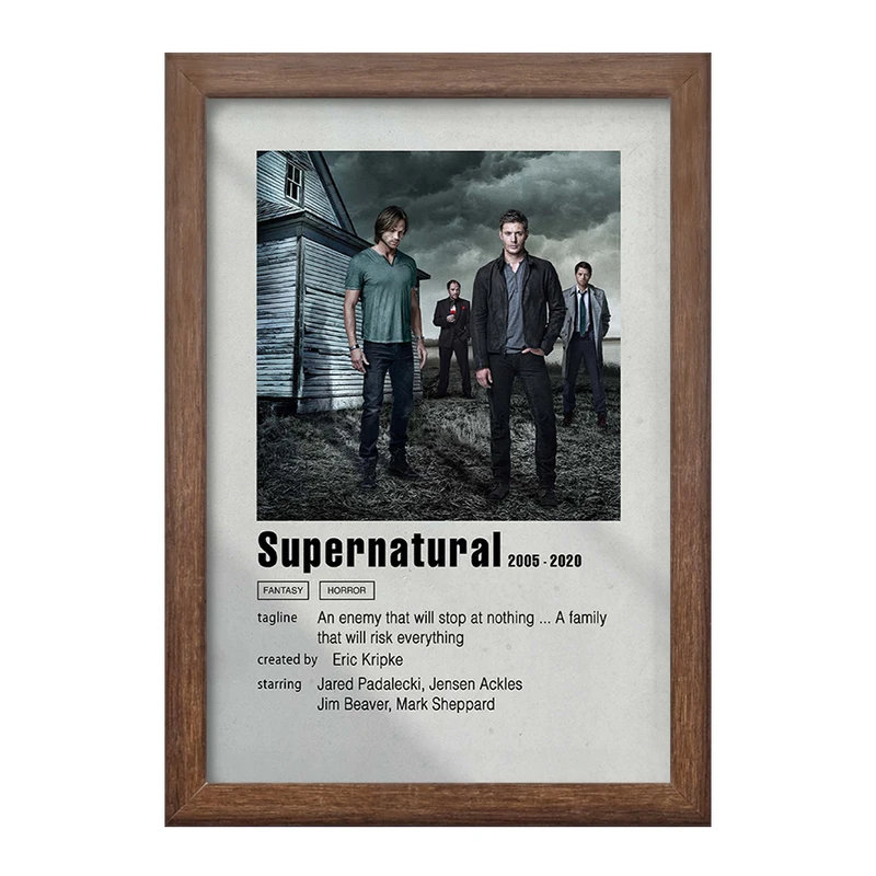 تابلو خندالو طرح سوپرنچرال (Supernatural) کد F11277