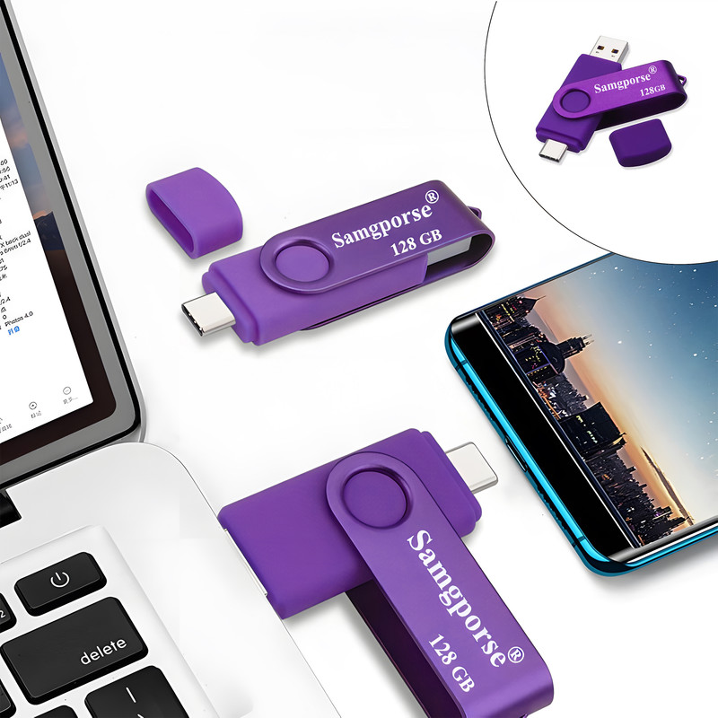 فلش مموری سمگپرس مدل OTG USB Type C ظرفیت 128 گیگابایت