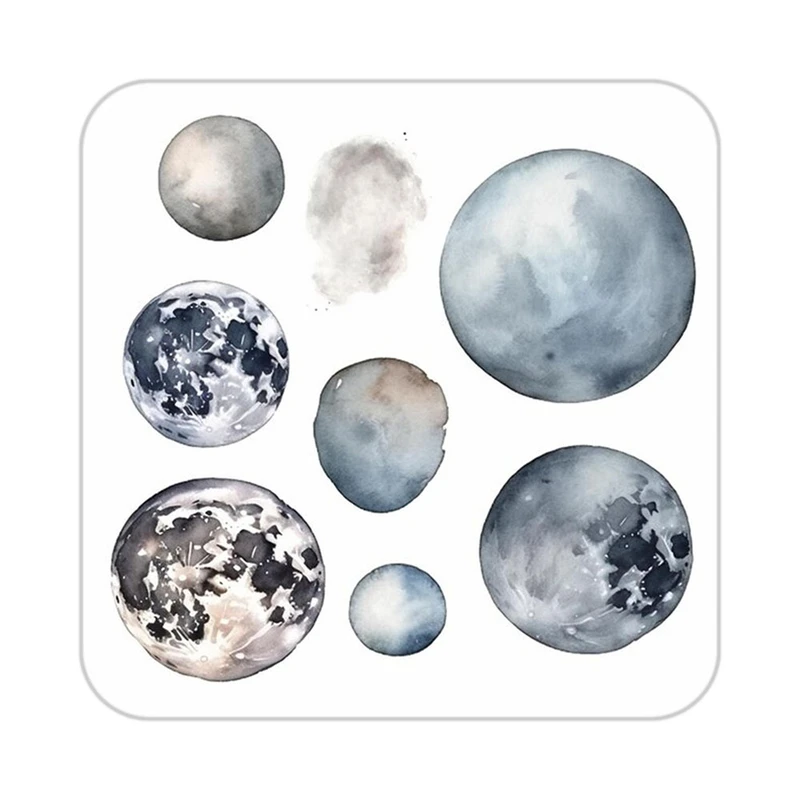 زیر لیوانی کاکتی طرح ماه و ستاره مدل mp53466