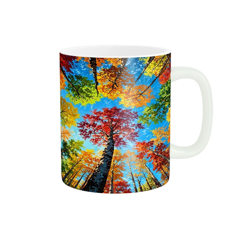 ماگ پاد آفرین مدل فانتزی طرح پاییزی منظره کد p11567