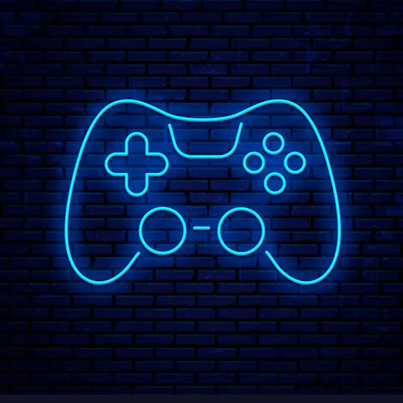 چراغ دیواری مدل نئون طرح دسته پلی استیشن