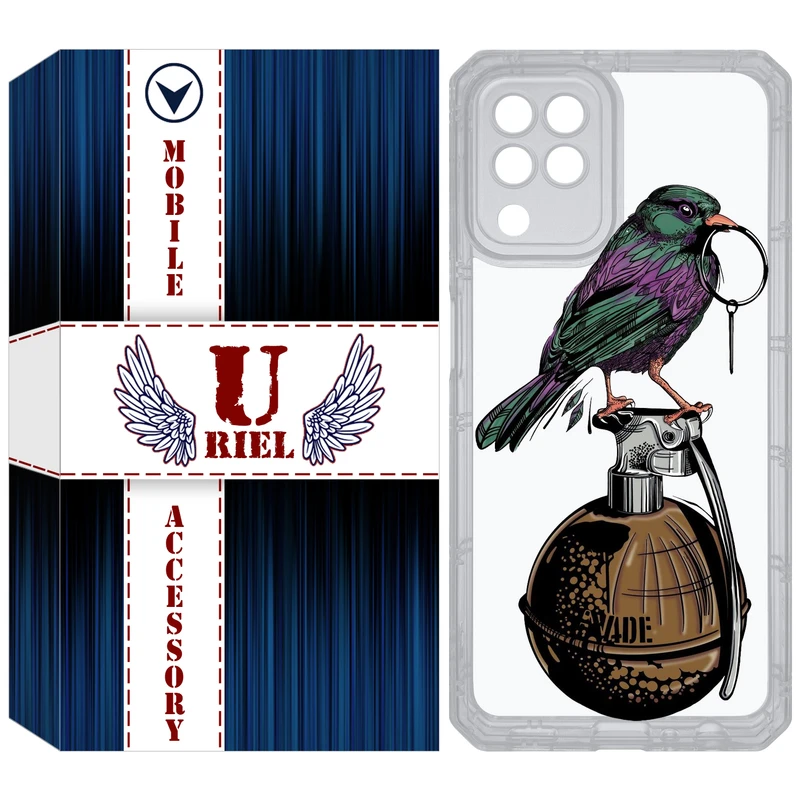 کاور یوریل مدل Clear کد 31 طرح پرنده مناسب برای گوشی موبایل سامسونگ Galaxy A22 4G / M32 / M22