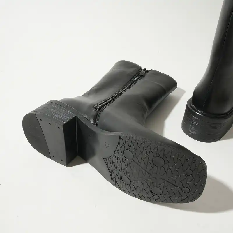 نیم بوت زنانه چرم آرا مدل Emma