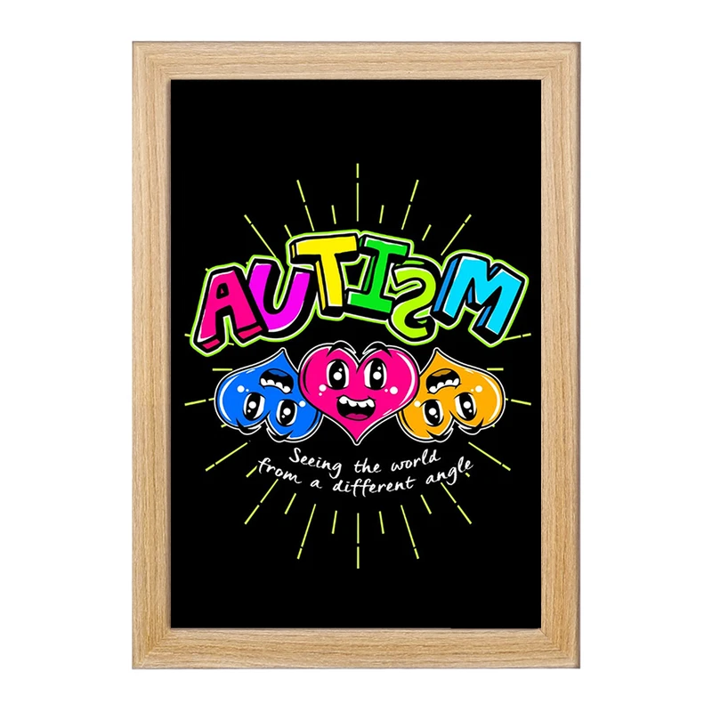 تابلو خندالو مدل اتیسم Autism کد 26753