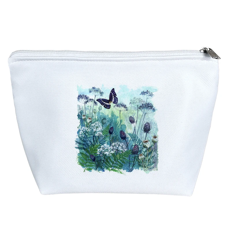 کیف لوازم آرایش دخترانه خندالو مدل گل و پروانه کد H1727